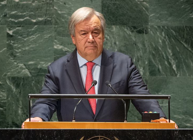 Der UN-Generalsekretär forderte Russland und die USA auf, ihre Atomwaffenarsenale zu reduzieren Guterres